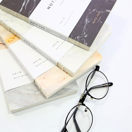 marble print soft cover journal3